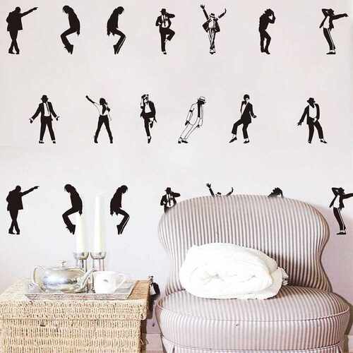 13Pcs Michael Jackson Dancer Wall Sticker Bedroom Nursery R