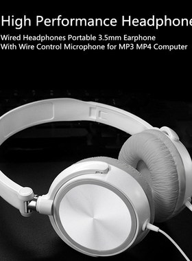 HiFi Wired Headphones for Iphone Sony Headsets with Microph