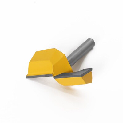 1pcs Cleaning Bottom Router Bits with 8mm Shank 2-1/4 Cuttin