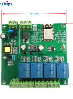 ESP8266 ESP-12F WIFI Relay Module 4 Channel AC90-250V/DC7-30