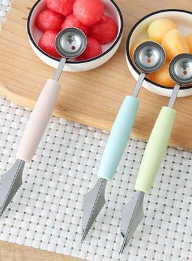 2In1 Ice Cream Ball Spoon DIY Assortment Fruit Digging