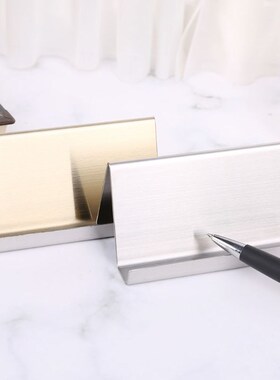 *Stainless Steel Business Name Card Holder Display Stand Rac