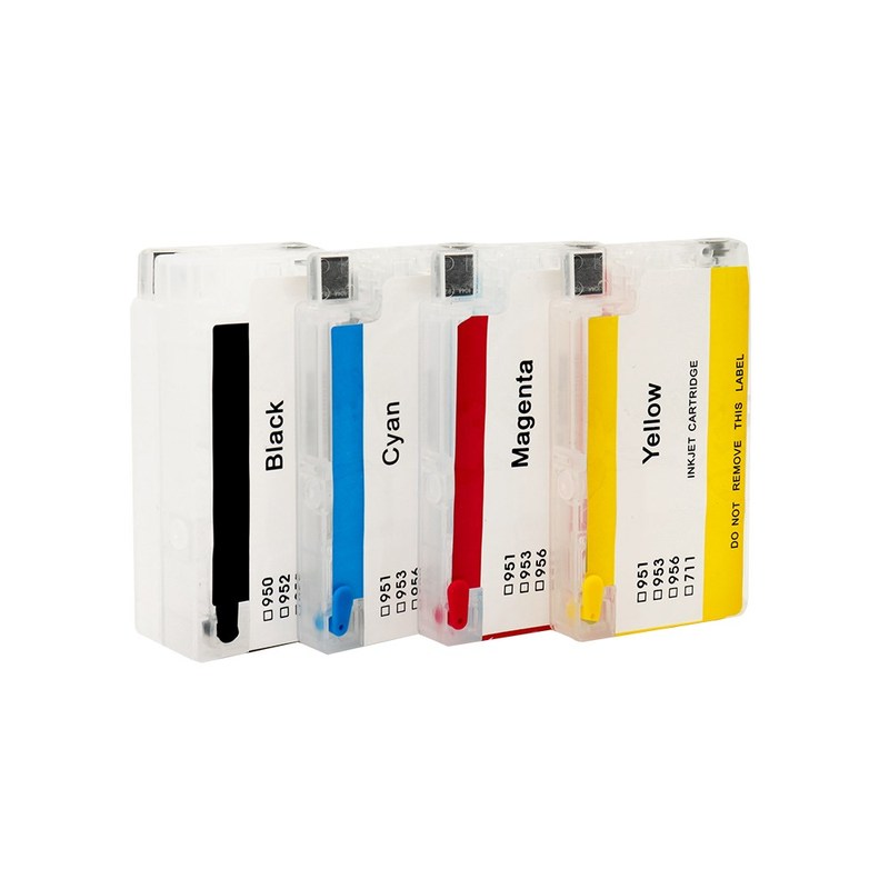 4 pcs Refillable Ink Cartridges With ARC Chip HP 950 HP Of