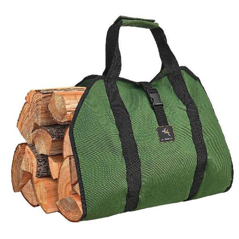 firewood log carrier waxed canvas firewood carrier canvas