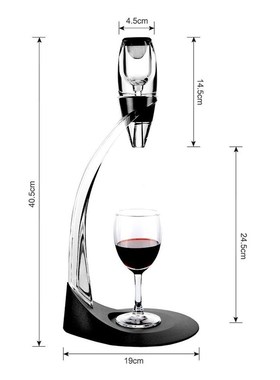 Professional Red Wine Decanter Pourer With Filter Stand Hold