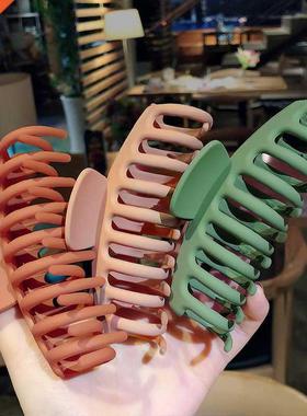 2022 Korean Solid Big Hair Claws Elegant Frosted Acrylic Hai