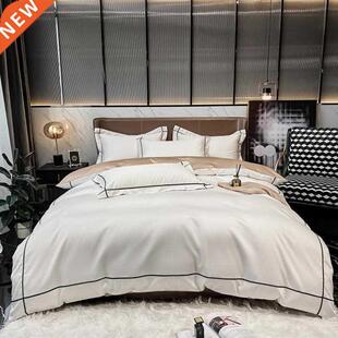 ver Egyptian Long 600TC set Duvet Hotel Cotton Gray White