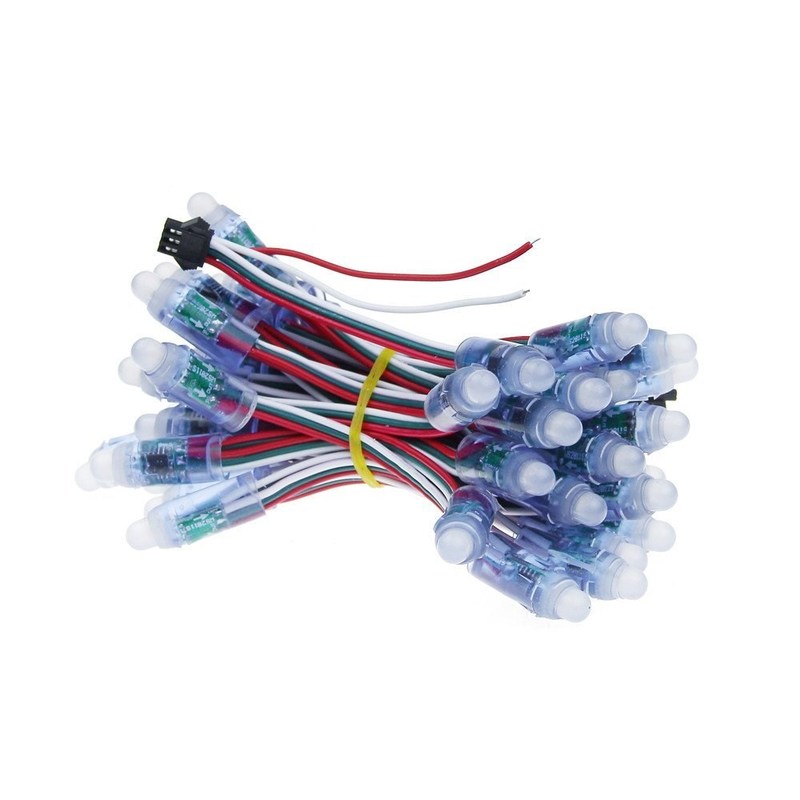 50pcs Free ship DC5V RGB WS2811 led pixel module 12mm Digita