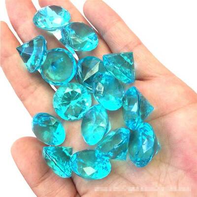 20MM Faux Diamond Jewels Treasure Chest Pirate Acrylic Cryst