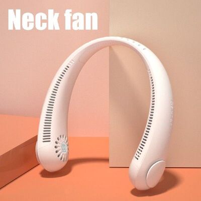 Mini Bladeless Fan Hanging Neck Leafless Fan Rechargeable