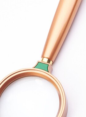 QK-8005 8X Plastic Handle Glass Lens 80mm Diameter Magnifier