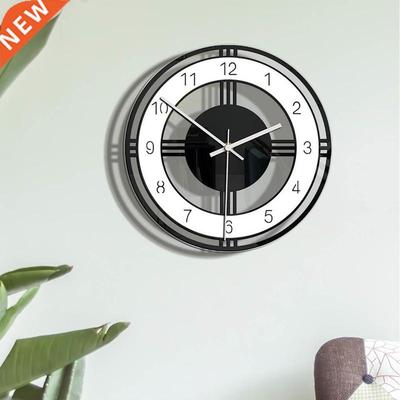 1pcs Round Dal Wall Clock Home Lvng Room Bedroom Acrylc