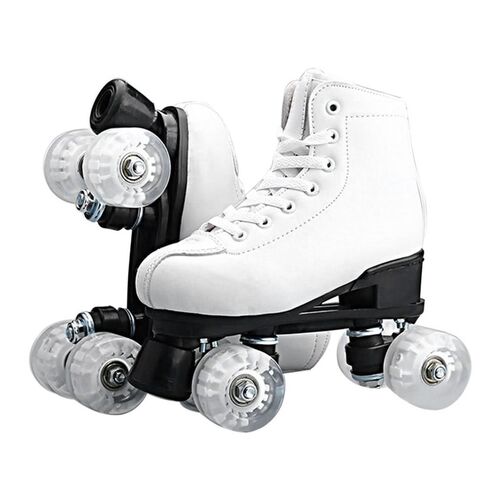 Solid Color Double Roller Skates Two Line Roller Skate 4 Whe