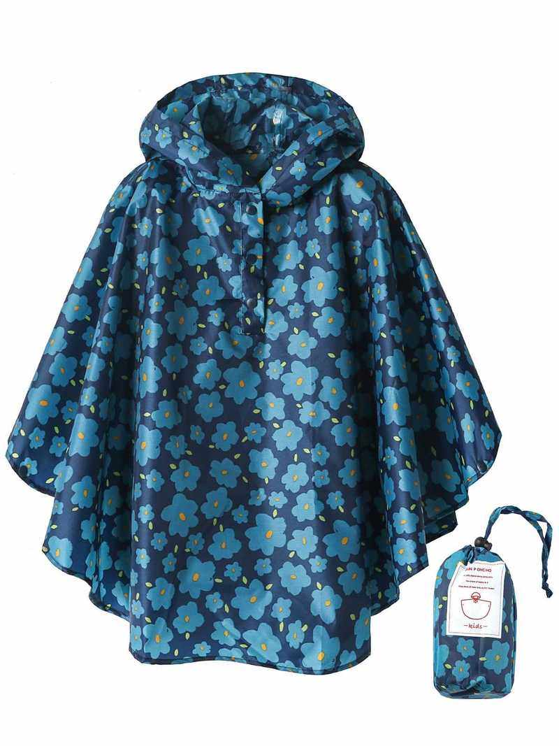 kids raincoat waterproof rain poncho lightweight outwea