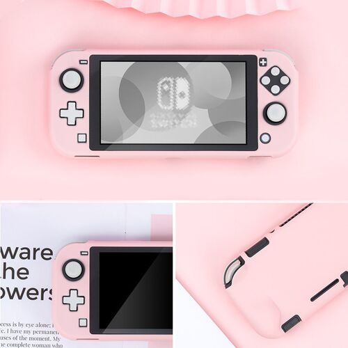 Nintendo Switch Lite Case Shell Pink PC Hard Cover Back Grip