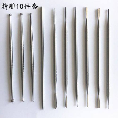 10pcs Stainless Steel Clay Sculpture Engrave Tools for