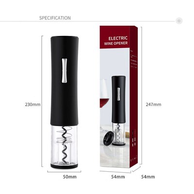 Electric Wine Opener Corkscrew Foil Cutter Set Automatic Ope