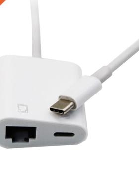 Commonly Used Type-C Ethernet Adapter PD 60W Network Card Gi