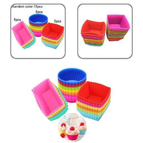 1 Set  Muffin Baking Cup Mold Durable Easy to Clean Muffin