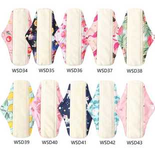 6Pcs/10Pcs Women Washable Panty Liner Sanitary Pads Absorbe