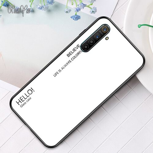 XUANYAO Cover For OPPO Realme XT Case Mirror Glass Cover Re