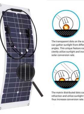 Solar Panel 60W 18V Semi-flexible Monocrystalline Solar Cell