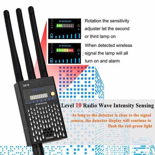 Professional G618 Detector 3 Antenna Anti Spy RF CDMA Signal