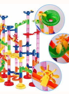 Marble Race Run Maze Track DIY Construction Building Blocks