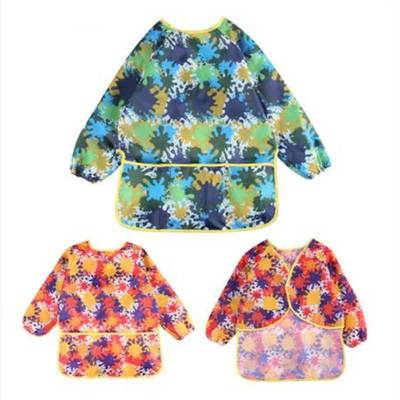 1pcs Baking Eating Aprons Pockets For Children DIY Painting