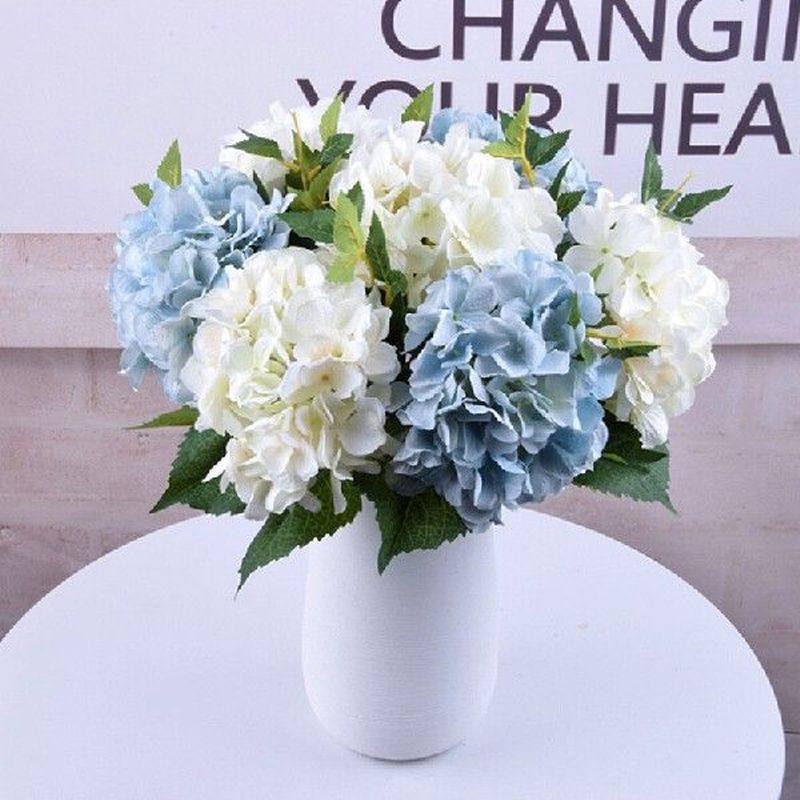 Artificial Hydrangea Flower Silk Real Touch Peony Floral