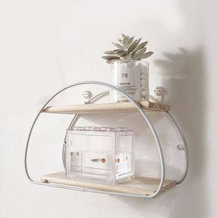 Decor Craft Free Punching Hanging Wall Mounted Shelves