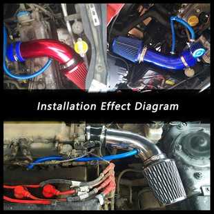 Universal Carbon Fiber Air Intake Kit Air Filter Box Mushroo