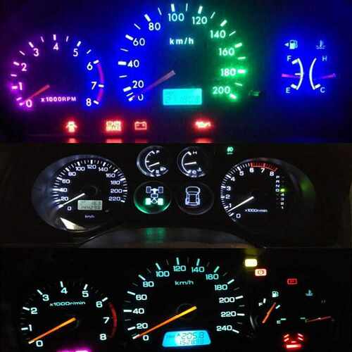 10Pcs T5 B8.5D B8.5 SMD LED Car Light Automobiles Light-emit