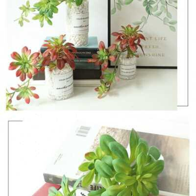 hanging rattan black hair division fake flowers micro