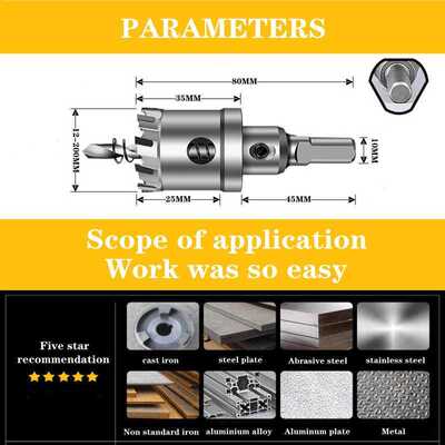 Free shipping 6pcs，10pcs/set 16-65mm TCT Hole Saw Drill Bit