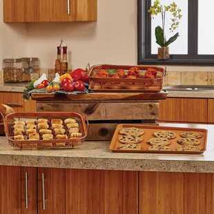 TEENRA Microwave Oven Copper Baking Tray BarBecue Tray Fry P