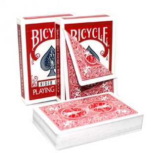 1 Deck Bicycle Double Red/Blue Back No Face Playing Cards G