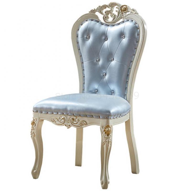 European style dining chair home modern minimalist leisure