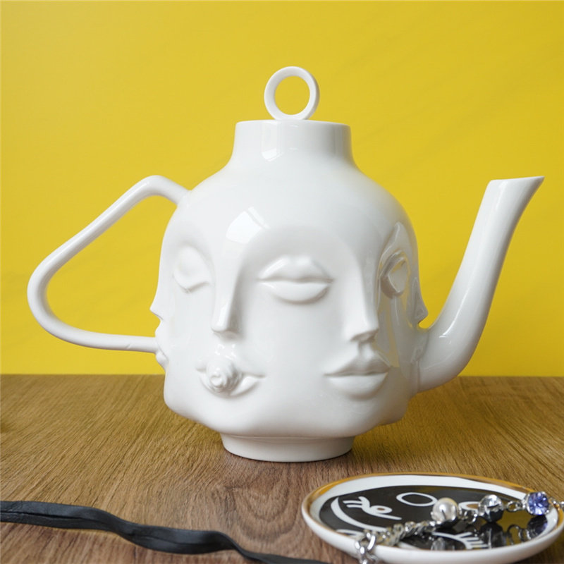 multi-sided teapot qiao sheng day moving gift teapot