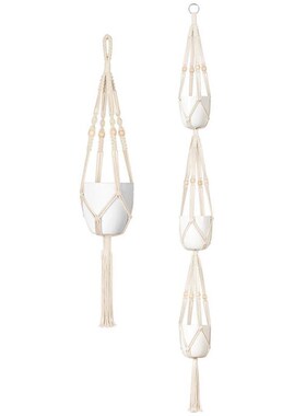 Macrame Plant Hanger Set Of 5 Indoor Wall Hanging Planter Ba