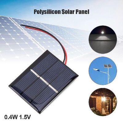 0.4W 1.5V Polysilicon Solar Epoxy Panel Module Light Cell