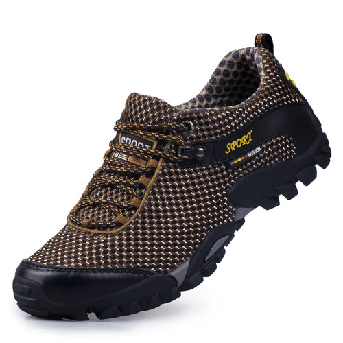 Newest Genuine Leather Men Outdoor Mountain Climbing Shoes N