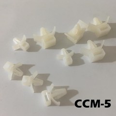 *120pcs CCM-5 White Nylon Plastic 5.2-6.3mm Hole Dia (5.8mm