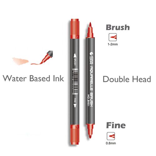 STA 80 Colors Watercolor Brush Pen Set Aquarelle Markers Do