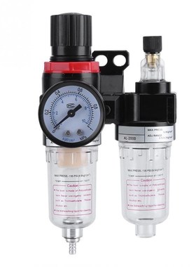 1/4 Air Filter Regulator Lubricator Water Pressure Compresso