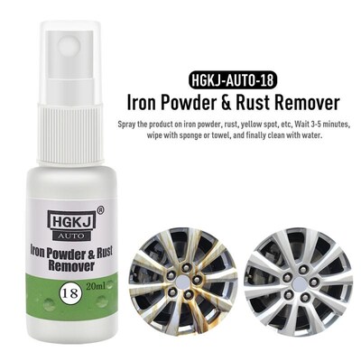 2pc Car Wheel Rust Remover Cleaner Agent Iron Derusting Spra