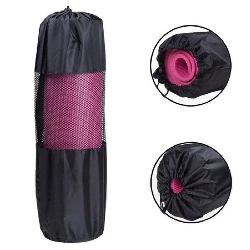 Black Yoga Backpack Yoga Mat Bag Waterproof Backpack Nylon