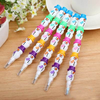 1 PCS Stationery Cute Snowman Pencils Cartoon Gift Pencil W