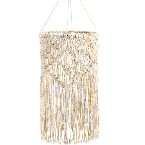 Hand-Woven Living Room Ceiling Lamp Shade Bohemian Tel Bedro