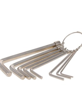 Utoolmart Hex Key Allen Wrench Set Nickel/Chromium Plating 4